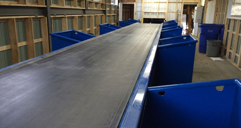 recyclage bulk handling steel conveyor girder